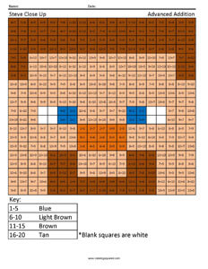 Minecraft Steve- Advanced Addition