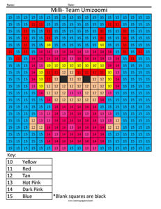 Milli from Team Umizoomi- Color by Number