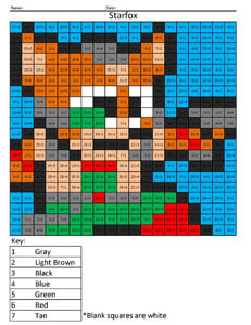 Starfox- Basic Division Nintendo 3ds coloring page