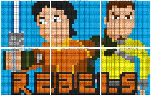 Star Wars Rebels- Subtraction Mural worksheet