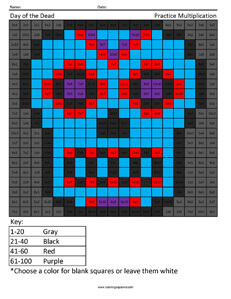 Day of the Dead Holiday Multiplication
