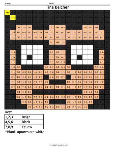 Tina Belcher- Bob's Burgers Addition Coloring