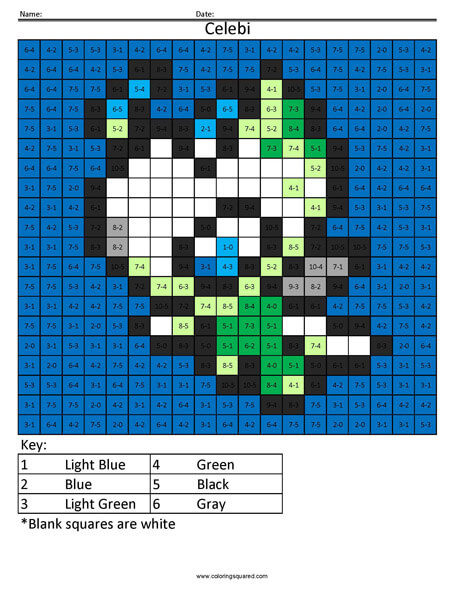 Celebi- Pokemon Subtraction