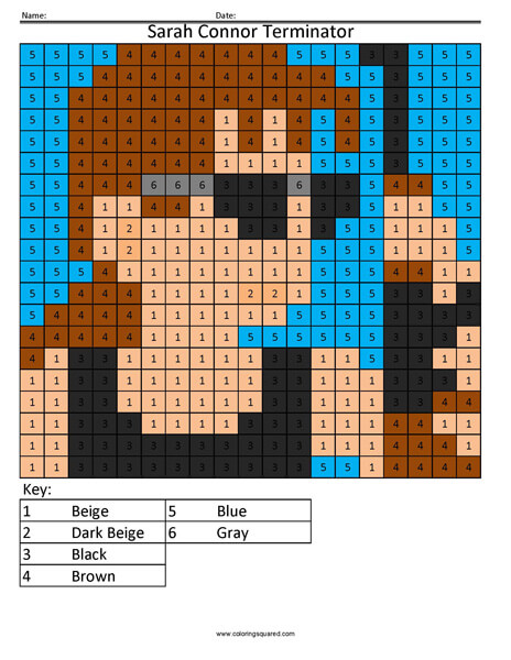 Sarah Connor Coloring