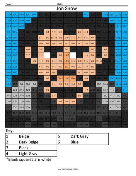 Jon Snow Division Game of Thrones