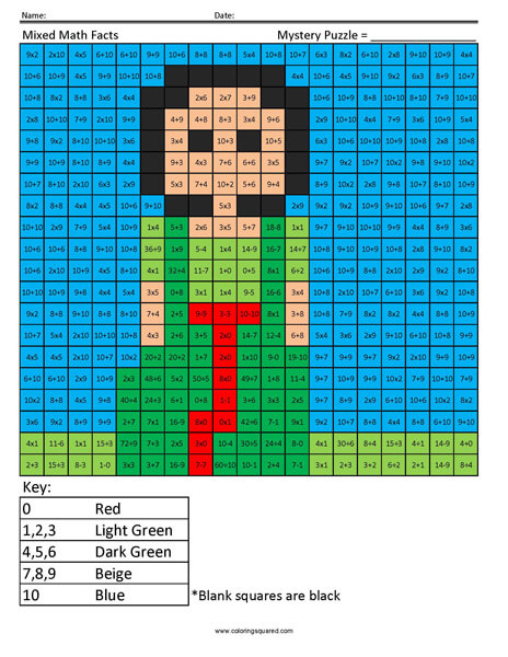 Mulan- Mixed Math Facts