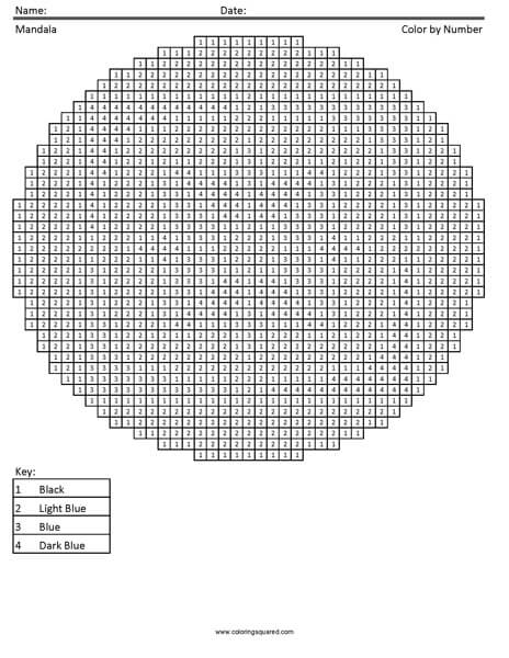 Mandala Coloring Page worksheet