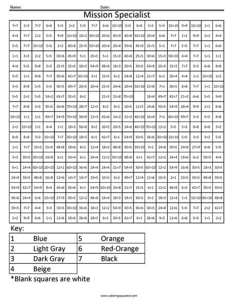 Fortnite Mission Specialist Division worksheet