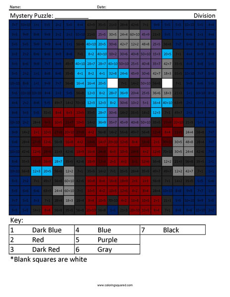 Nebula- Division math facts comic book superhero
