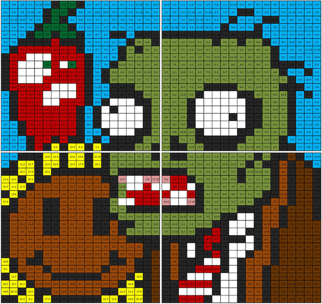 Plants Vs. Zombies subtraction coloring mural