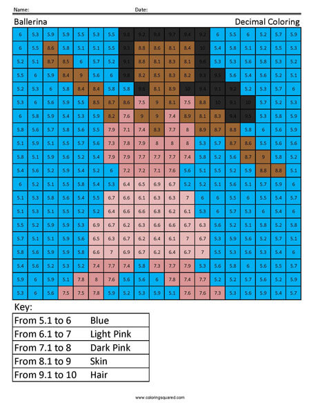 Decimal Coloring - Coloring Squared