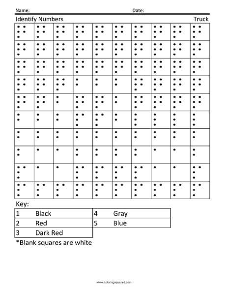 Car Counting Coloring Page