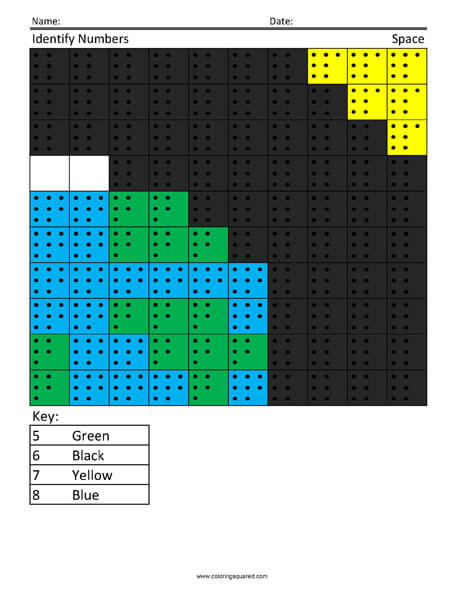 Space Basic Counting Worksheets Free Coloring Page