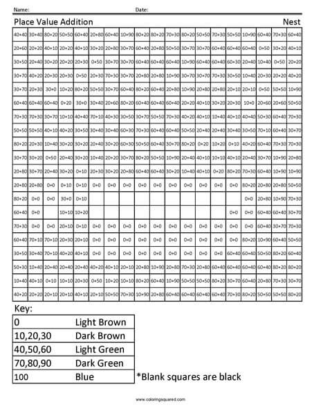 Nest Place Value worksheet