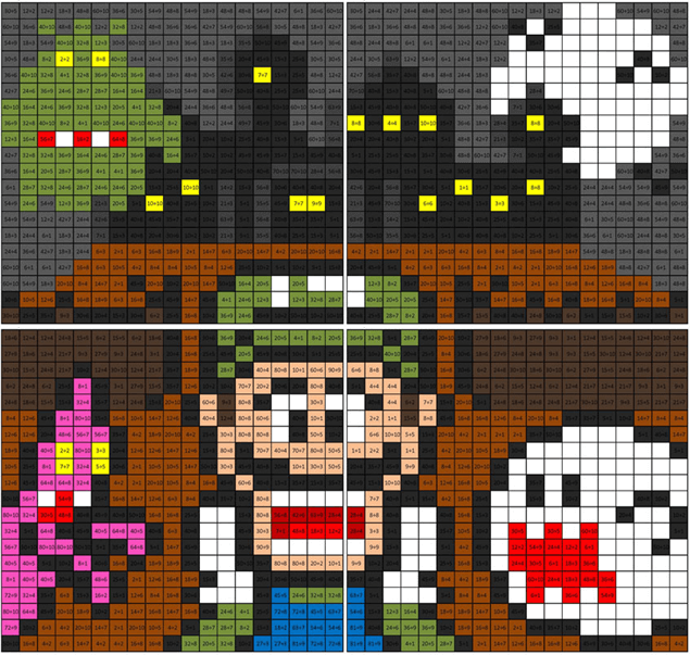 Luigis Mansion Division Mural worksheet