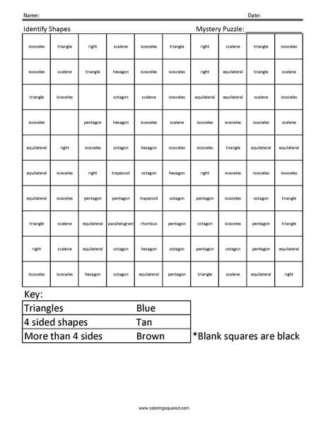 Identifying Shapes- Kangaroo 2nd Grade Math Concepts