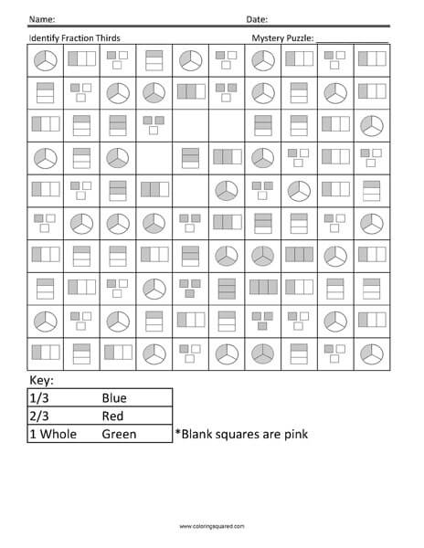 Identifying Fractions- Rose 2nd Grade Math Concepts