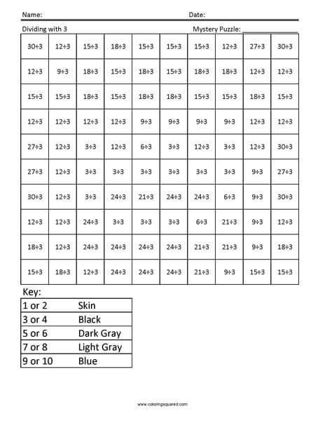 Learning Division- Wizard 2nd Grade Math Facts