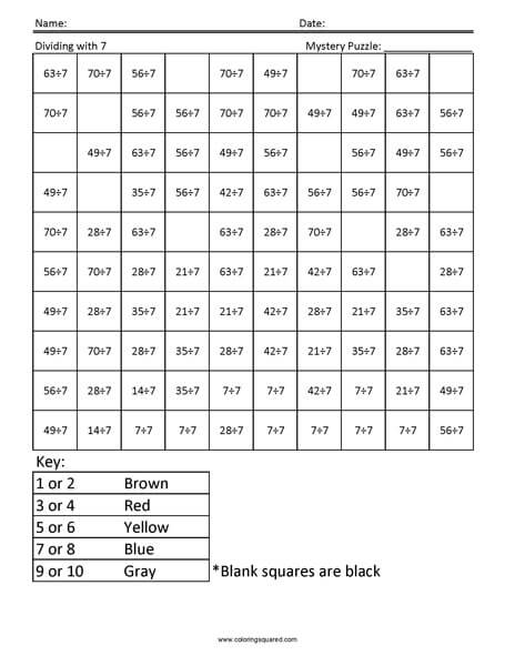 Learning Division- Campfire 3rd Grade Math Facts