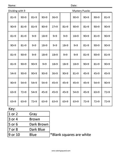 Learning Division- Sailboat 3rd Grade Math Facts