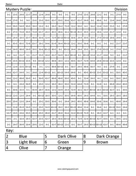Minecraft Division Camel Coloring Page worksheet