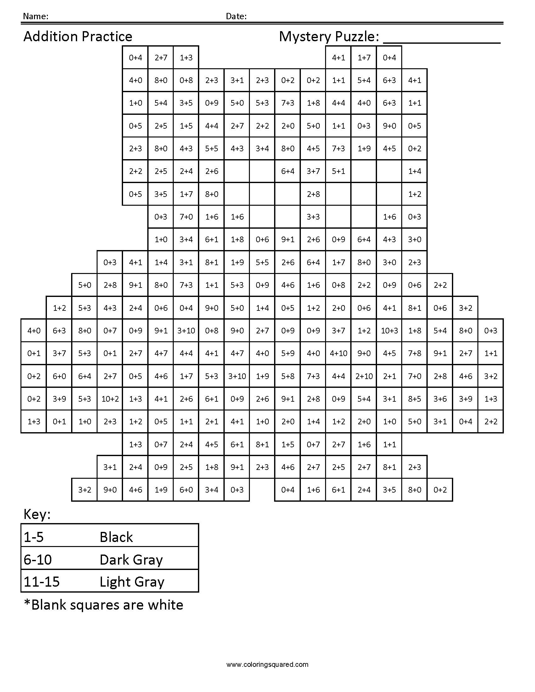 Black Panther Mystery Addition Coloring Page worksheet