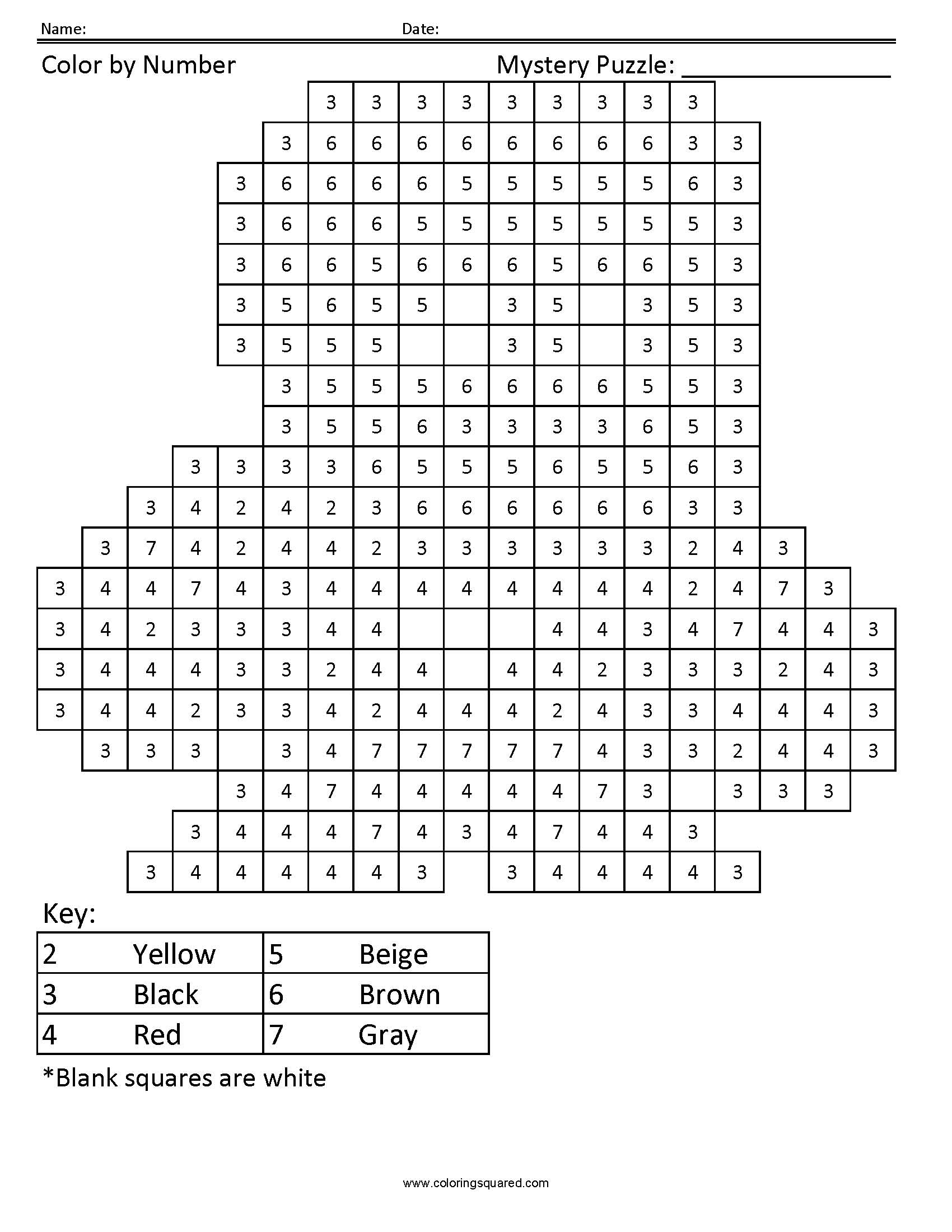 Iron Man Mystery Color by Number Puzzle worksheet