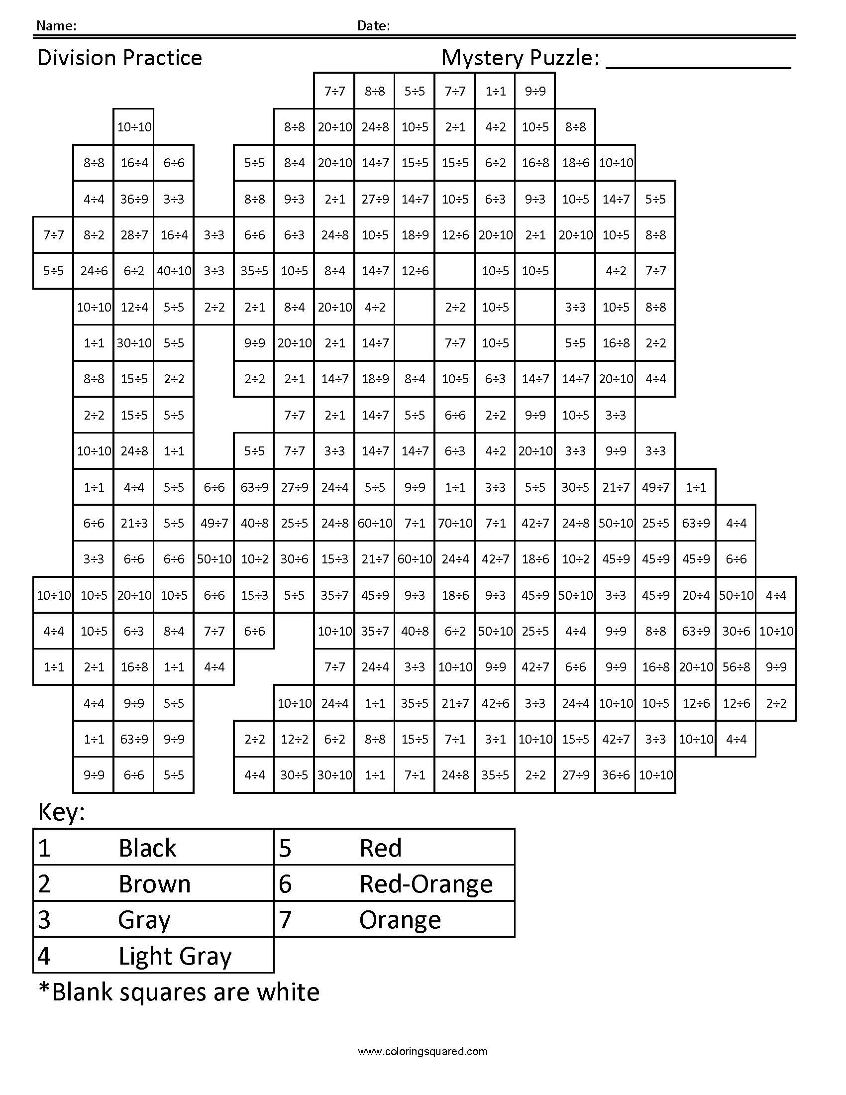 Okoye Mystery Division Coloring Page worksheet