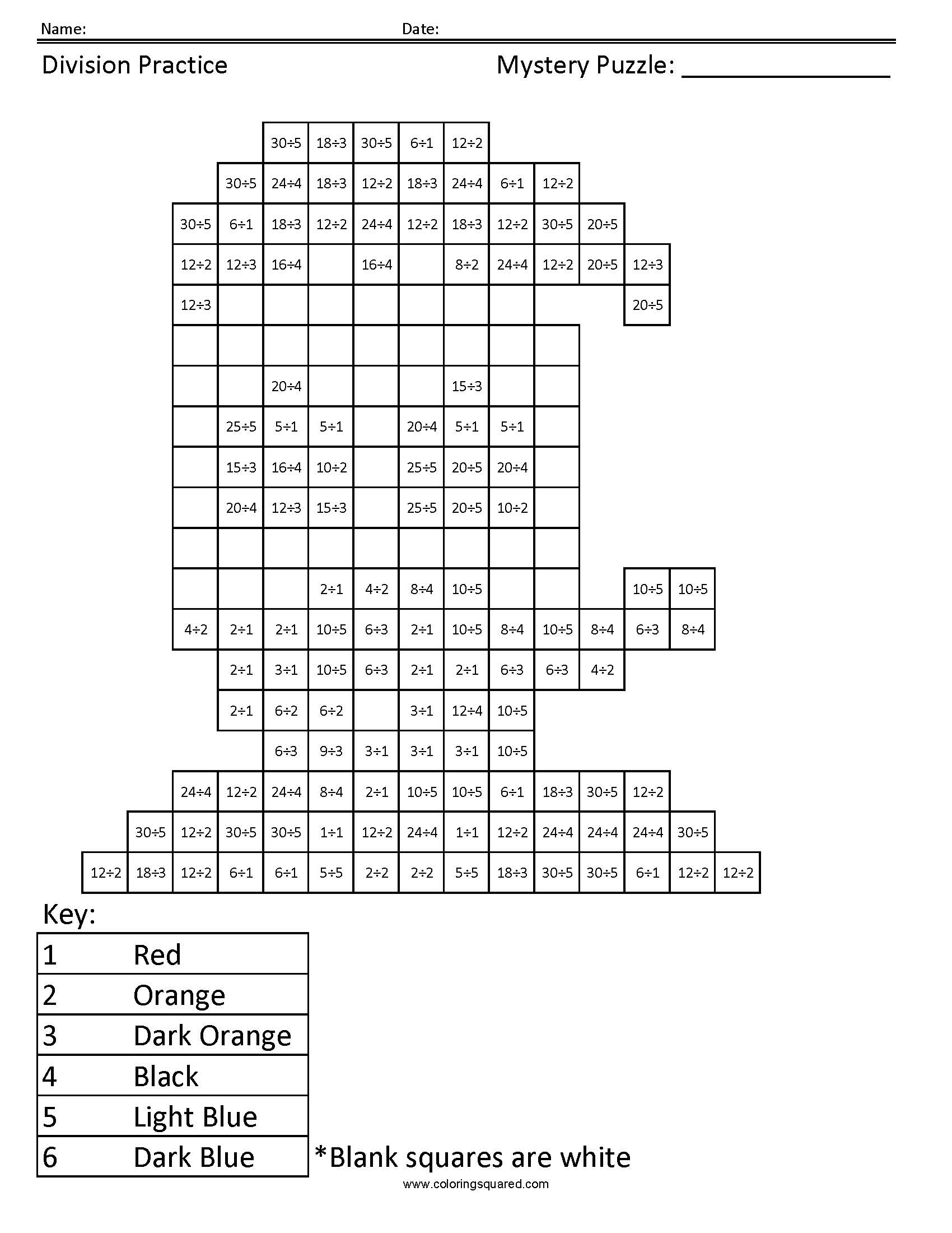 Donald Duck Mystery Division Coloring worksheet