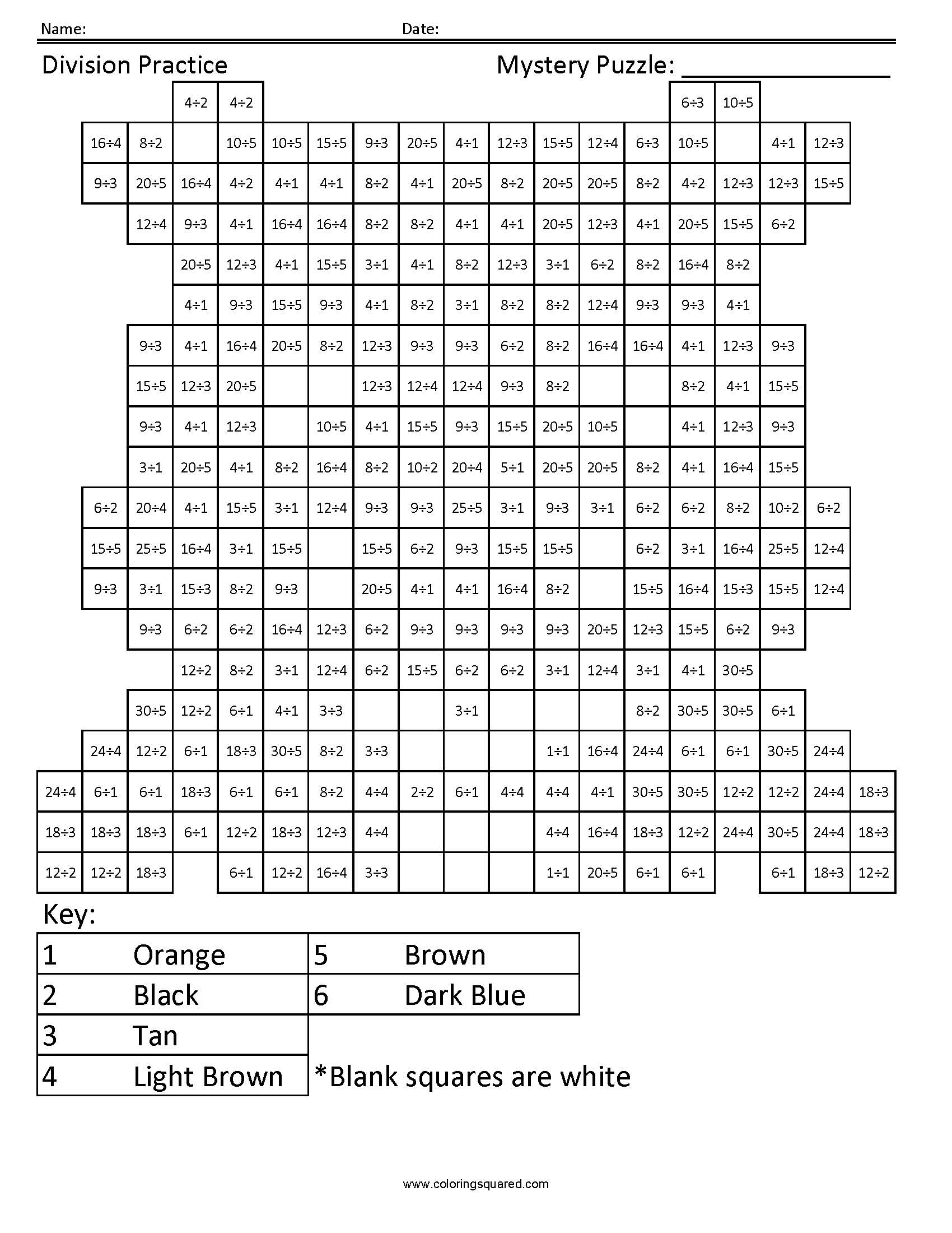 Beast Mystery Division Coloring Page worksheet