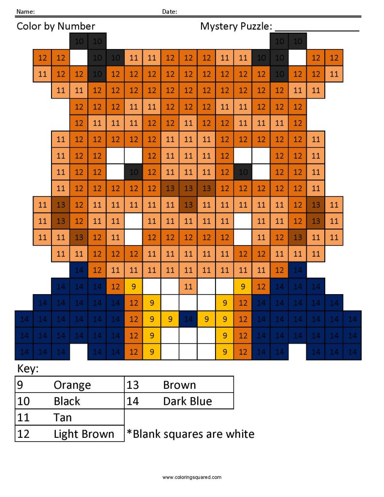 Beast Beauty and the Beast Mystery Coloring Pixel Art Puzzle