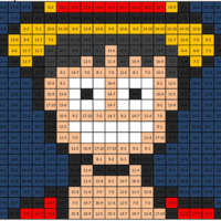 Halloween Luffy Subtraction Mural worksheet
